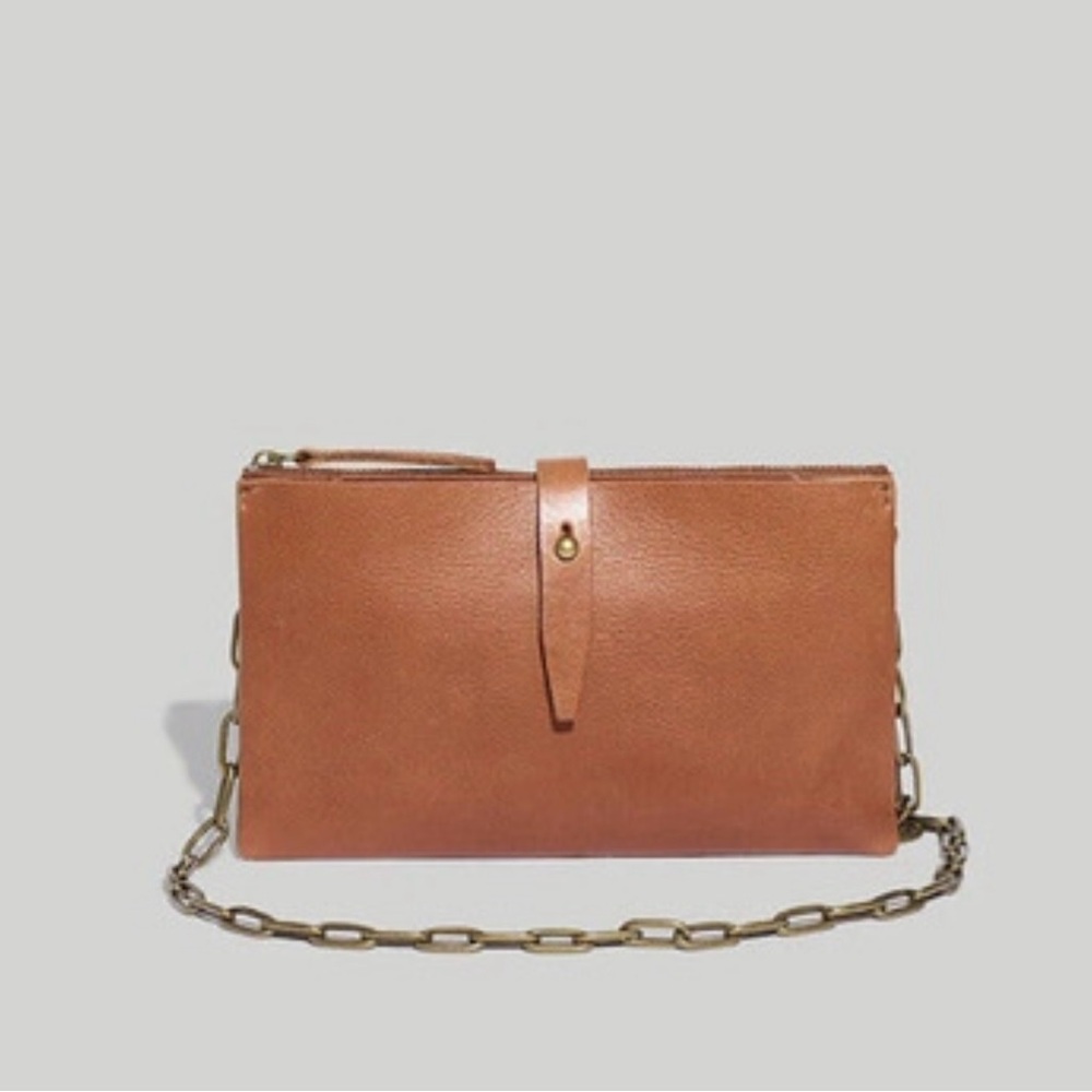 Madewell Leather Purse with Chain Strap